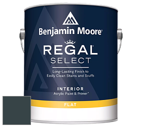 Benjamin Moore 547 Regal Select Waterborne Interior Flat Finish краска цвет RAL 7026 