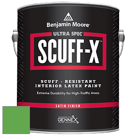 Benjamin Moore 486 Ultra Spec SCUFF-X Interior Satin Finish краска цвет 2033-30 Fresh Scent Green