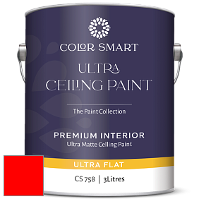 COLOR SMART CS 758 ULTRA CEILING PAINT ультраматовая краска цвет RAL 3026 