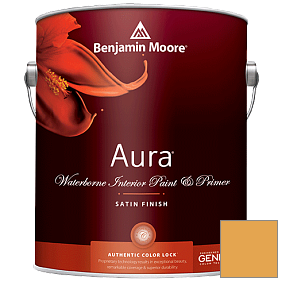 Краска Aura Waterborne Interior Satin Finish (526) цвет 301 Glen Ridge Gold