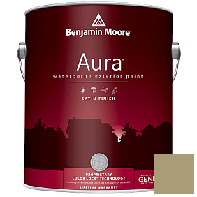 Краска Aura Waterborne Exterior Satin Finish (631) цвет 495 Hillside Green