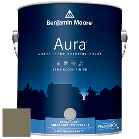 Benjamin Moore Aura 632 Waterborne Exterior Semi-Gloss Finish краска цвет 2142-30 Mountain Moss