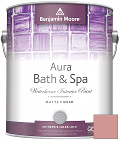 Краска Benjamin Moore Aura Bath & Spa Interior Paint Matte Finish (532) цвет 2090-50 Tender Pink