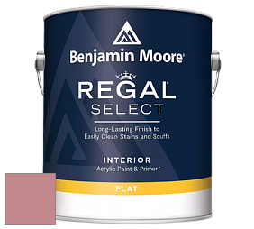 Benjamin Moore 547 Regal Select Waterborne Interior Flat Finish краска цвет 1279 Toasted Mauve