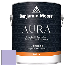 Benjamin Moore Aura 526 Waterborne Interior Satin Finish покрытие цвет 1396 Heather Plum