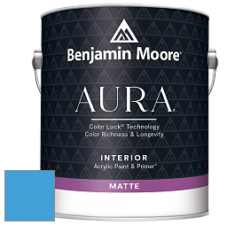 Benjamin Moore Aura 522 Interior Paint - Matte краска цвет 2066-40 Rocky Mountain Sky