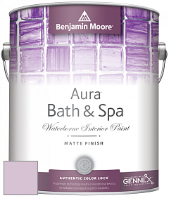 Benjamin Moore Aura 532 Bath & Spa Waterborne Interior Paint Matte Finish краска цвет NCS S 1020-R40B 