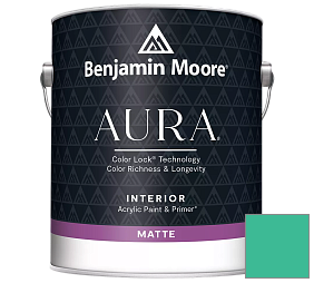 Краска Benjamin Moore Aura Interior Paint - Matte (522) цвет 615 Mayan Green