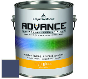 Benjamin Moore 794 Advance Interior Paint-High Gloss глянцевая алкидная эмаль цвет 2065-10 Admiral Blue