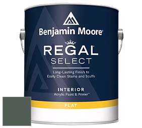 Benjamin Moore 547 Regal Select Waterborne Interior Flat Finish краска цвет 707 Calico Blue