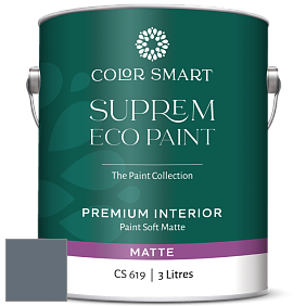 COLOR SMART CS 619 SUPREM ECO PAINT матовая краска цвет NCS S 6010-R90B 