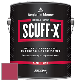 Benjamin Moore 486 Ultra Spec SCUFF-X Interior Satin Finish краска цвет 2086-20 Rose Parade