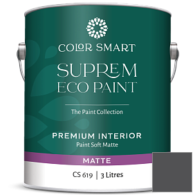 Краска COLOR SMART CS 619 SUPREM ECO PAINT матовая краска цвет 2124-10 Wrought Iron