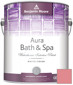 Краска Benjamin Moore Aura Bath & Spa Interior Paint Matte Finish (532) цвет 2008-40 Hydrangea Flowers