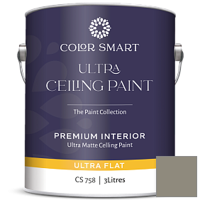 Краска COLOR SMART CS 758 ULTRA CEILING PAINT ультраматовая краска цвет 1560 Antique Pewter