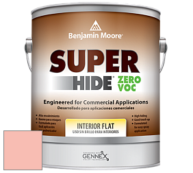 Benjamin Moore 355 Super Hide Zero Voc Interior Flat краска цвет 2013-50 Salmon Peach