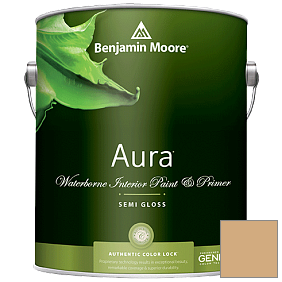 Краска Aura Waterborne Interior Semi-gloss Finish (528) цвет 2165-40 Dark Beige