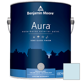 Краска Aura Waterborne Exterior Semi-Gloss Finish (632) цвет 2061-70 Caribbean Mist