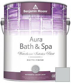 Краска Benjamin Moore Aura Bath & Spa Interior Paint Matte Finish (532) цвет 1597 Pebble Beach