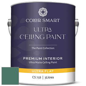 COLOR SMART CS 758 ULTRA CEILING PAINT ультраматовая краска цвет 643 Steamed Spinach