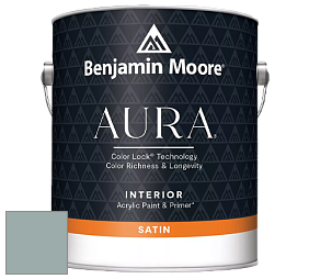 Benjamin Moore Aura 526 Waterborne Interior Satin Finish покрытие цвет NCS S 3010-B50G 