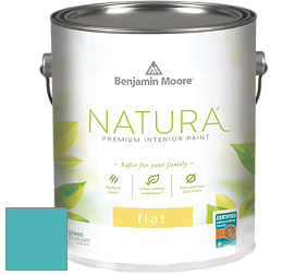 Benjamin Moore 512 Natura Interior Flat Finish матовая краска цвет 2056-40 Cool Aqua