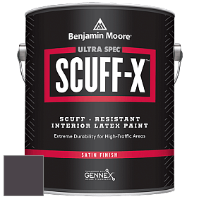 Benjamin Moore 486 Ultra Spec SCUFF-X Interior Satin Finish краска цвет 2072-10 Dark Basalt