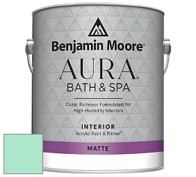Benjamin Moore Aura 532 Bath & Spa Waterborne Interior Paint Matte Finish краска цвет NCS S 0530-B90G 