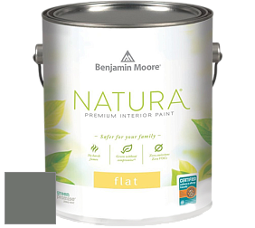 Benjamin Moore 512 Natura Interior Flat Finish матовая краска цвет 1581 Millstone Gray