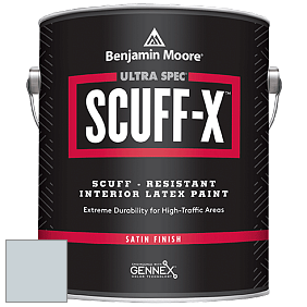 Benjamin Moore 486 Ultra Spec SCUFF-X Interior Satin Finish краска цвет 1619 Silver Mist