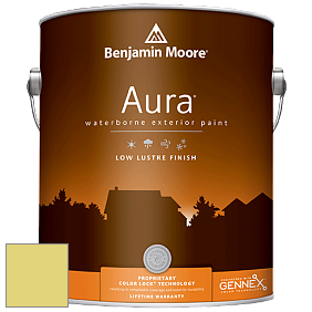 Benjamin Moore Aura 634 Waterborne Exterior Low Lustre Finish краска цвет 396 Chic Lime
