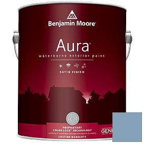 Краска Aura Waterborne Exterior Satin Finish (631) цвет 838 Denim Wash
