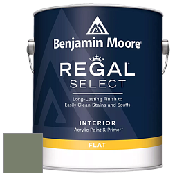 Benjamin Moore 547 Regal Select Waterborne Interior Flat Finish краска цвет 468 Cambridge Green