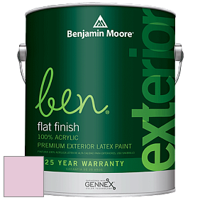 Benjamin Moore Ben 541 Waterborne Exterior Flat Finish краска цвет 2085-60 Pink Petals