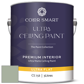 COLOR SMART CS 758 ULTRA CEILING PAINT ультраматовая краска цвет NCS S 3010-G30Y 
