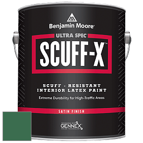 Benjamin Moore 486 Ultra Spec SCUFF-X Interior Satin Finish краска цвет 2040-20 Green Meadows