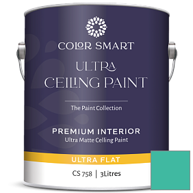 Краска COLOR SMART CS 758 ULTRA CEILING PAINT ультраматовая краска цвет 657 Sea of Green
