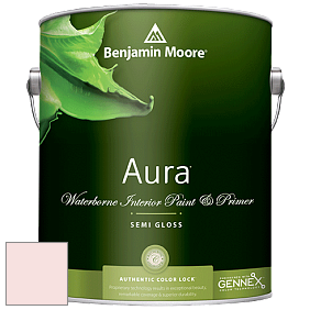 Benjamin Moore Aura 528 Waterborne Interior Semi-gloss Finish краска цвет 2009-70 Powder Pink