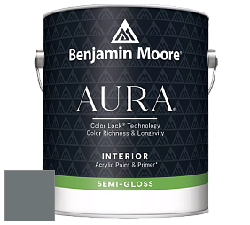Benjamin Moore Aura 528 Waterborne Interior Semi-gloss Finish краска цвет NCS S 6005-B20G 