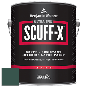 Benjamin Moore 486 Ultra Spec SCUFF-X Interior Satin Finish краска цвет 2047-10 Forest Green