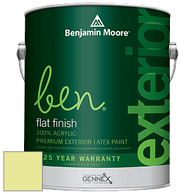 Benjamin Moore Ben 541 Waterborne Exterior Flat Finish краска цвет 2026-50 Fresh Cut Grass