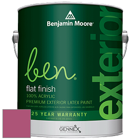 Benjamin Moore Ben 541 Waterborne Exterior Flat Finish краска цвет 2078-30 Royal Fuchsia