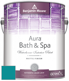 Benjamin Moore Aura 532 Bath & Spa Waterborne Interior Paint Matte Finish краска цвет NCS S 3050-B30G 