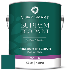 COLOR SMART CS 619 SUPREM ECO PAINT матовая краска цвет NCS S 5540-B50G 