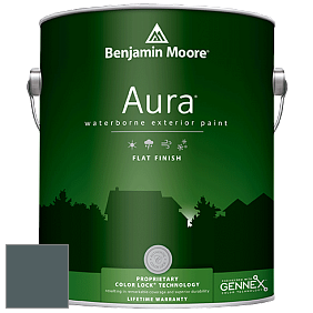 Benjamin Moore Aura 629 Waterborne Exterior Flat Finish краска цвет 2136-30 Amazon Green