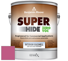 Benjamin Moore 357 Super Hide Zero Voc Interior Eggshell краска цвет 1348 Razzle Dazzle