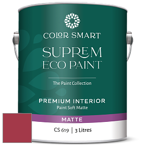 COLOR SMART CS 619 SUPREM ECO PAINT матовая краска цвет 2086-10 Exotic Red