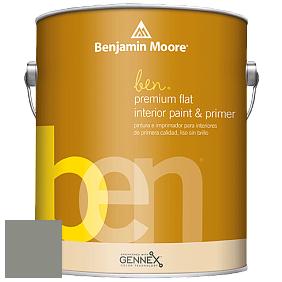 Benjamin Moore Ben W625 Premium Interior Latex Flat краска цвет 1483 Cos Cob Stonewall