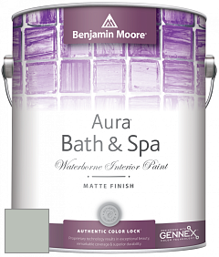 Benjamin Moore Aura 532 Bath & Spa Waterborne Interior Paint Matte Finish краска цвет AF-490 