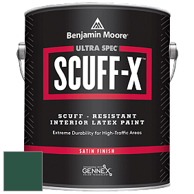 Benjamin Moore 486 Ultra Spec SCUFF-X Interior Satin Finish краска цвет RAL 6028 